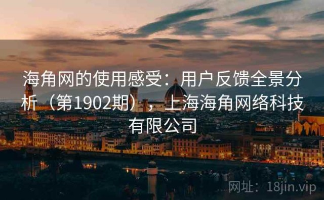 海角网的使用感受：用户反馈全景分析（第1902期），上海海角网络科技有限公司
