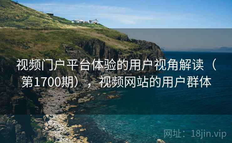 视频门户平台体验的用户视角解读（第1700期），视频网站的用户群体