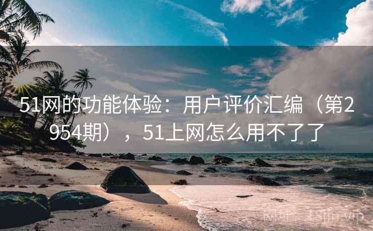 51网的功能体验：用户评价汇编（第2954期），51上网怎么用不了了
