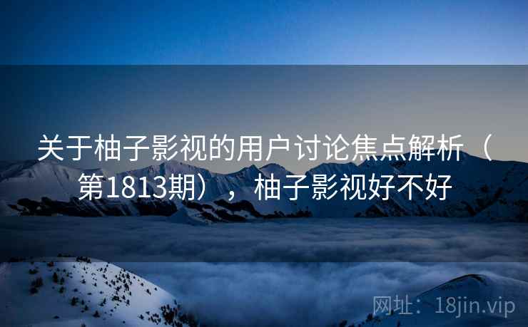 关于柚子影视的用户讨论焦点解析（第1813期），柚子影视好不好