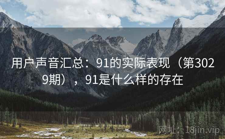 用户声音汇总：91的实际表现（第3029期），91是什么样的存在